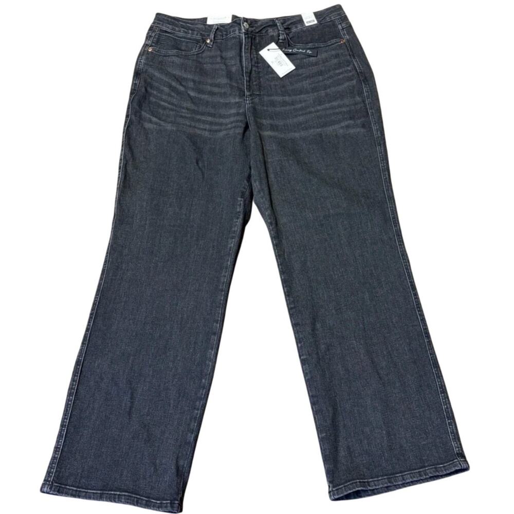 Judy Blue NWT Jeans 22W High Rise Tummy Control Straight Fit Black Denim Stretch - Picture 2 of 15
